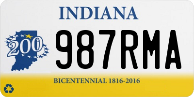 IN license plate 987RMA