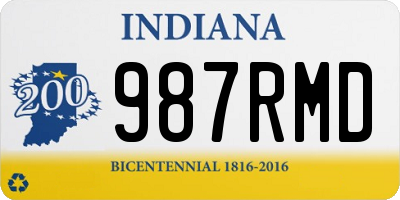 IN license plate 987RMD