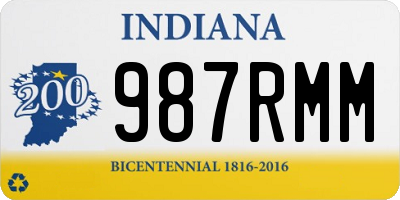 IN license plate 987RMM