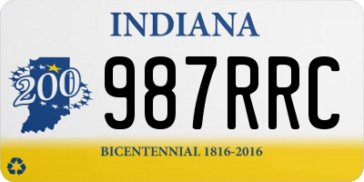 IN license plate 987RRC