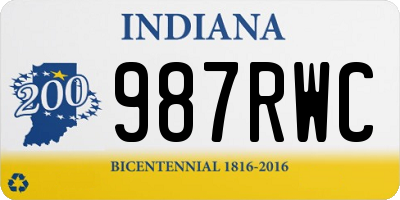 IN license plate 987RWC