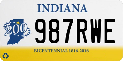 IN license plate 987RWE