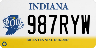 IN license plate 987RYW