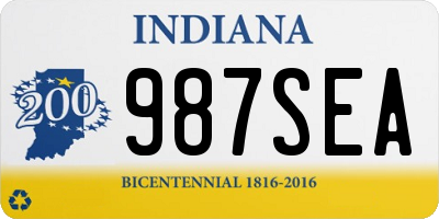 IN license plate 987SEA