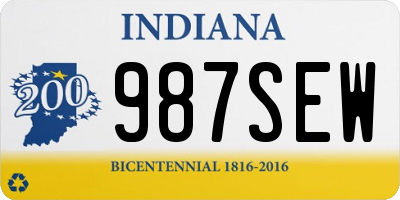 IN license plate 987SEW