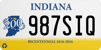 IN license plate 987SIQ