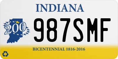 IN license plate 987SMF