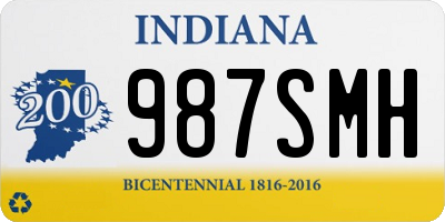 IN license plate 987SMH