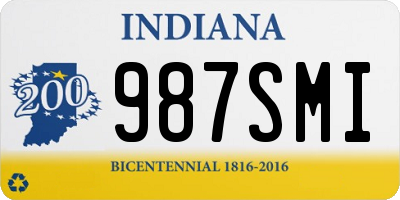 IN license plate 987SMI