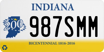 IN license plate 987SMM