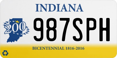 IN license plate 987SPH