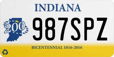 IN license plate 987SPZ