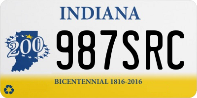 IN license plate 987SRC