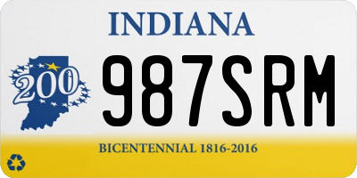 IN license plate 987SRM