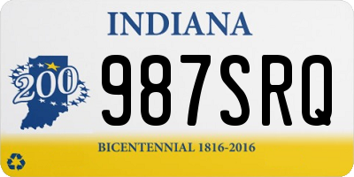 IN license plate 987SRQ