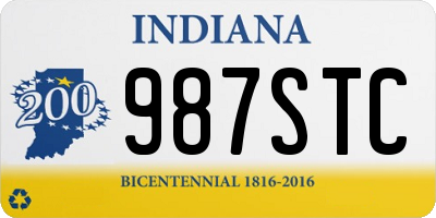 IN license plate 987STC