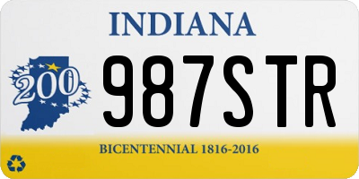 IN license plate 987STR