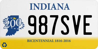 IN license plate 987SVE