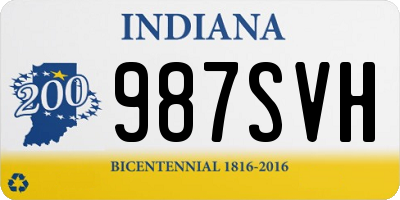 IN license plate 987SVH