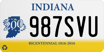 IN license plate 987SVU