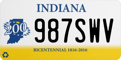 IN license plate 987SWV