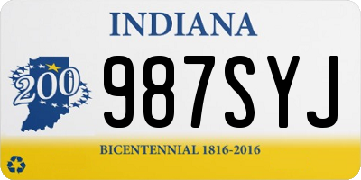 IN license plate 987SYJ