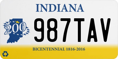 IN license plate 987TAV