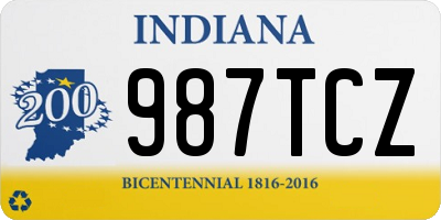 IN license plate 987TCZ