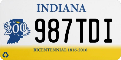 IN license plate 987TDI