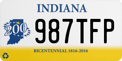 IN license plate 987TFP