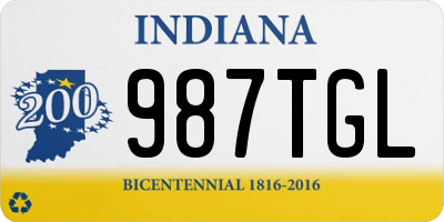 IN license plate 987TGL