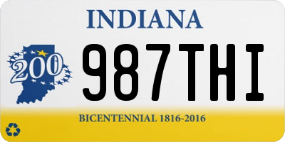IN license plate 987THI