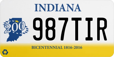 IN license plate 987TIR