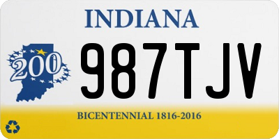 IN license plate 987TJV