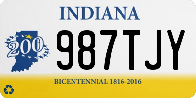 IN license plate 987TJY