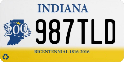 IN license plate 987TLD