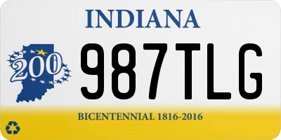 IN license plate 987TLG