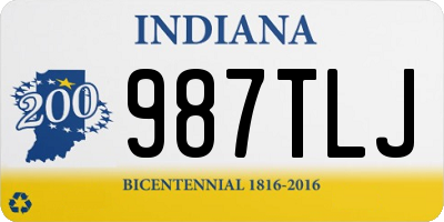 IN license plate 987TLJ