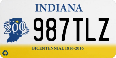 IN license plate 987TLZ