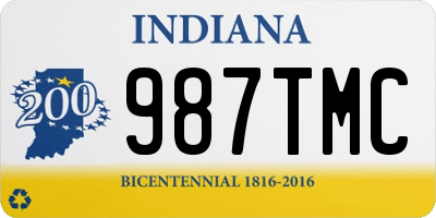 IN license plate 987TMC