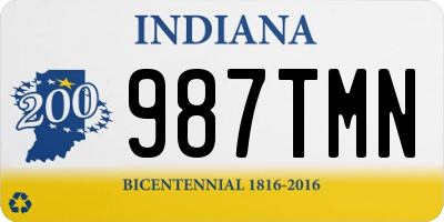 IN license plate 987TMN