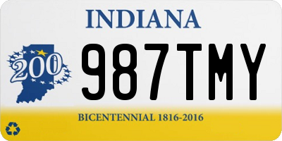 IN license plate 987TMY