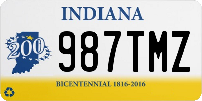 IN license plate 987TMZ