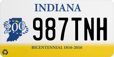 IN license plate 987TNH