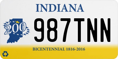 IN license plate 987TNN