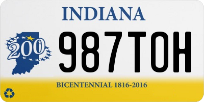 IN license plate 987TOH