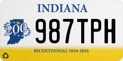 IN license plate 987TPH