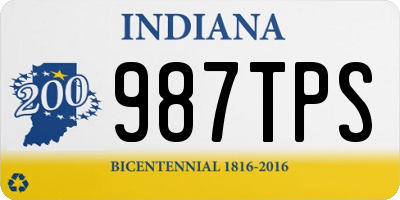 IN license plate 987TPS