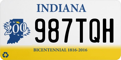 IN license plate 987TQH