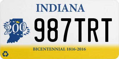 IN license plate 987TRT